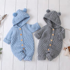 Baby Hooded Knit Romper