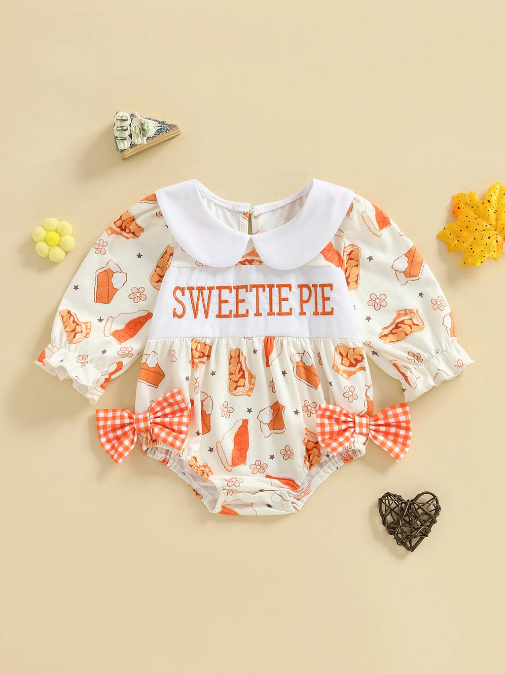 Baby Girl Thanksgiving Romper