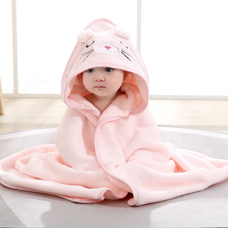 Cartoon Hooded Baby Towel