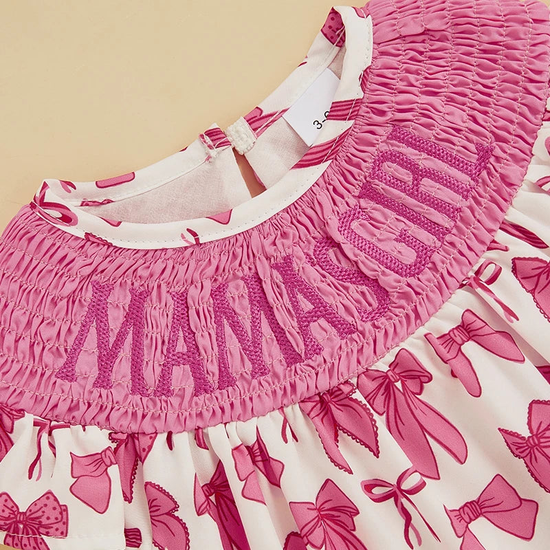 Baby Girl Floral Bow Romper