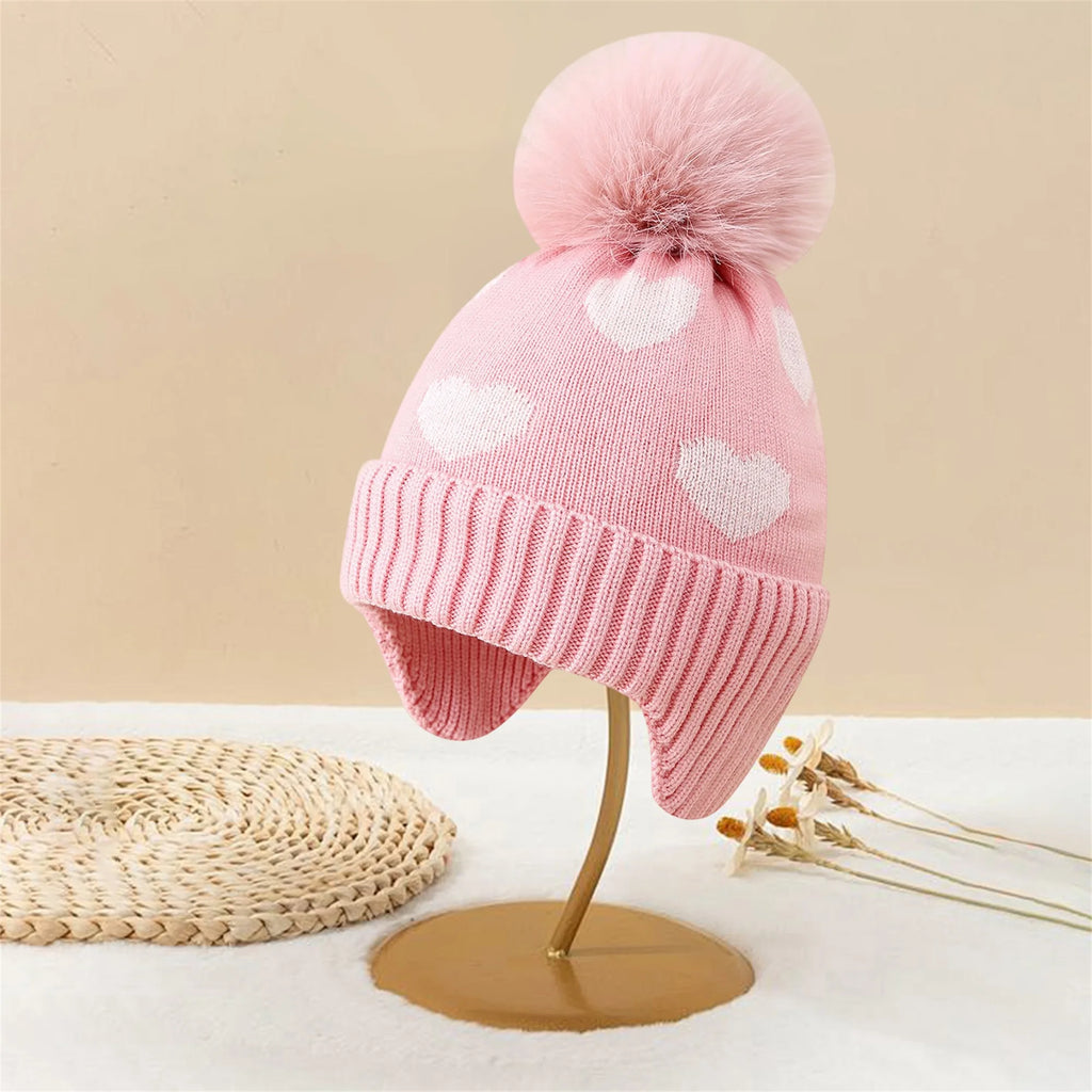 Baby Knitted Heart Hat