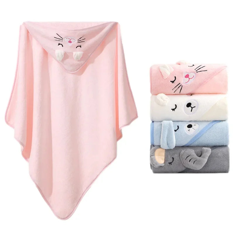 Cartoon Hooded Baby Towel