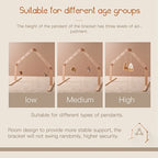 Wooden Baby Play Gym with Hanging Rattles