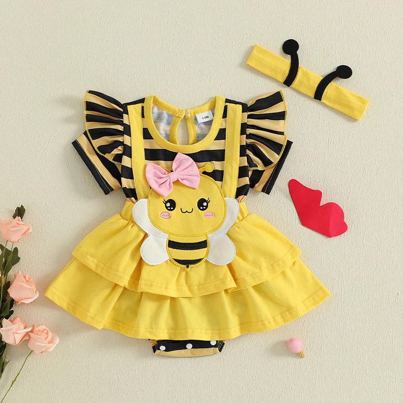 Baby Girl Summer Romper Set