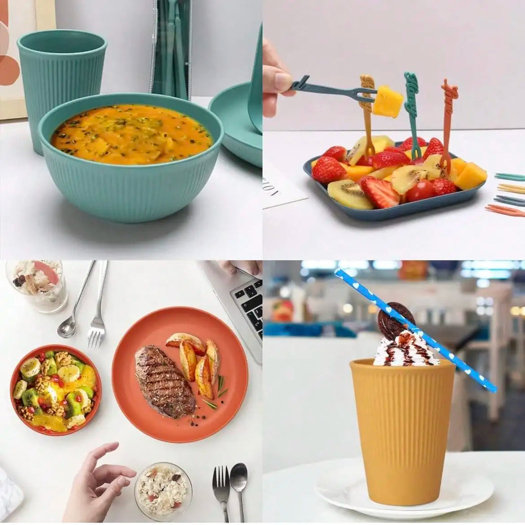 52-Piece Reusable Dinnerware Set