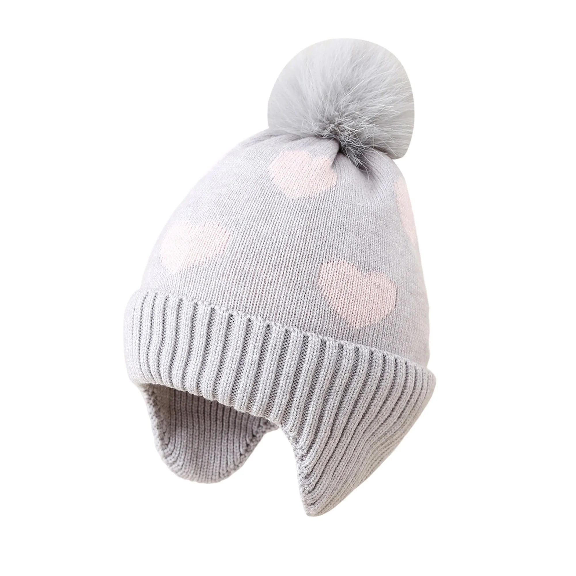 Baby Knitted Heart Hat
