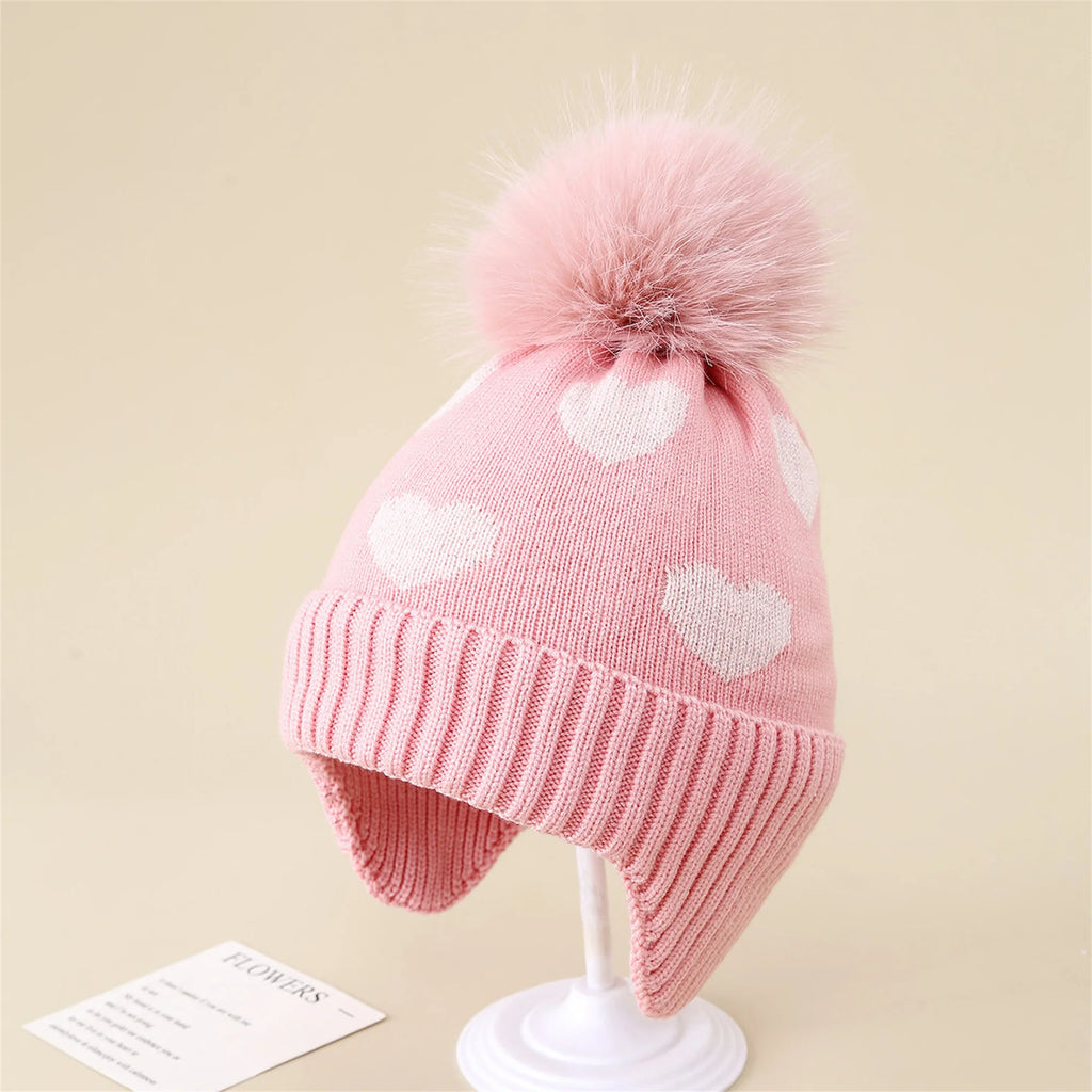 Baby Knitted Heart Hat